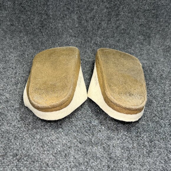 Birkenstock Zermatt Shearling Slippers Women's Size 6 Cream Slip On House Shoes - Picture 9 of 10